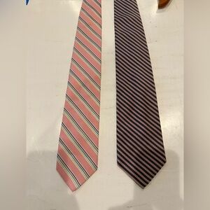 Brooks Brothers Pink Striped Ties